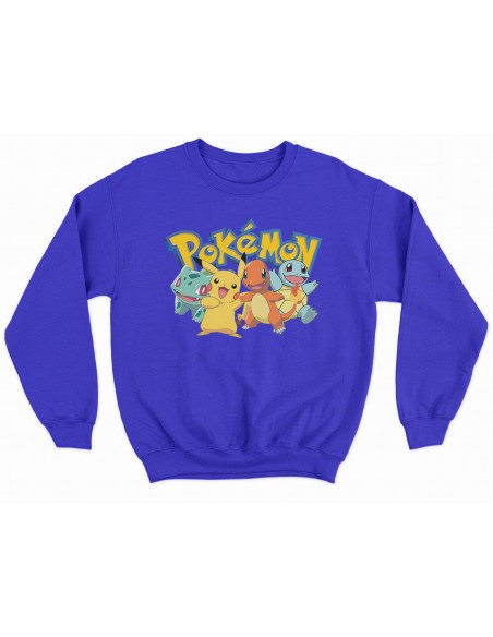 Comprar Sudadera Pok mon Pikachu Charmander Bulbasaur Squirtle