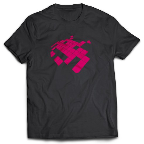 Camiseta Invaders Taito Rosa