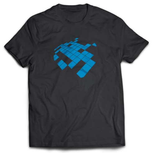 Camiseta Invaders Taito Azul