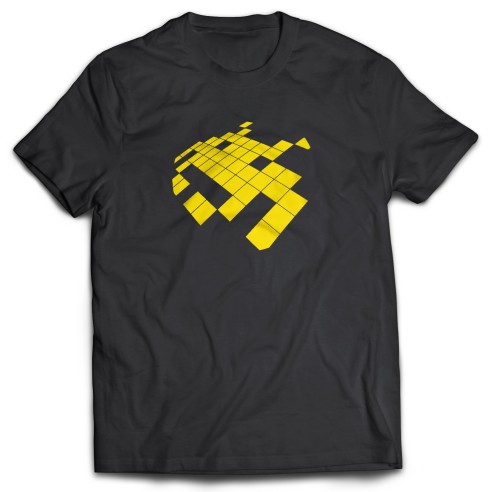 Camiseta Invaders Taito Amarillo