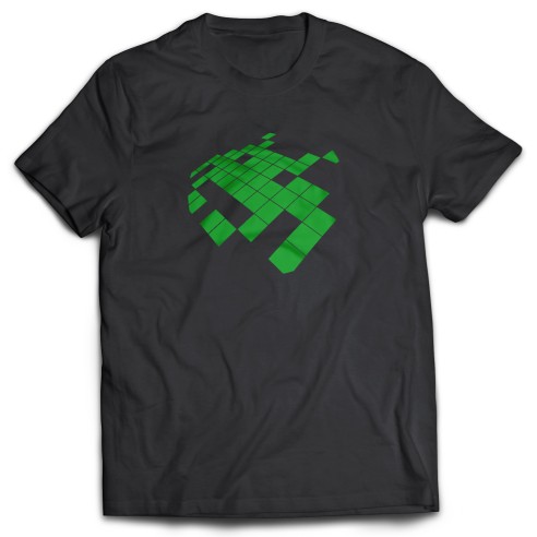 Camiseta Invaders Taito Verde