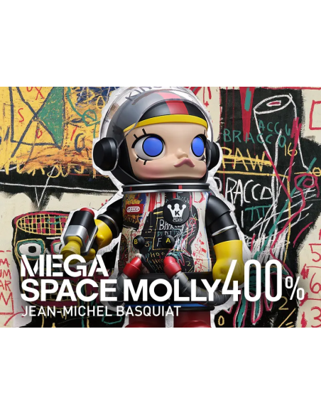Pop Mart Space MOLLY 400 % JEAN-MICHEL BASQUIAT