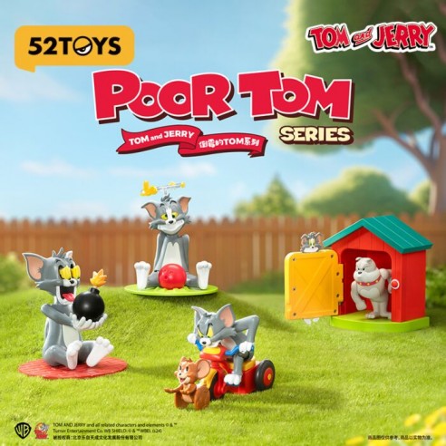 Tom and Jerry Poor Tom Blind Box 52TOYS