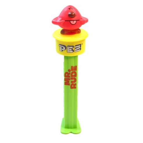 Dispensador caramelos Pez Mr Men - Mr Rude