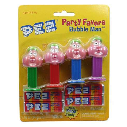 Bubbleman Party Favors Mini Dispensadores Pez