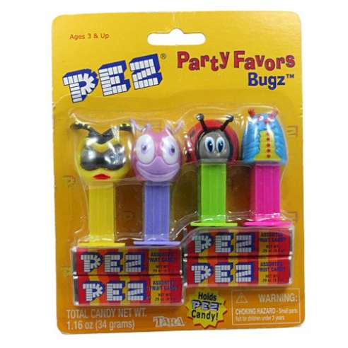 Bugz Party Favors Mini Dispensadores Pez