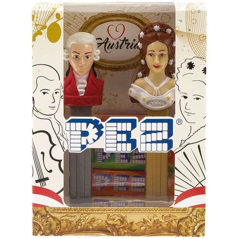 Dispensador caramelos Pez Set Sissi & Mozart