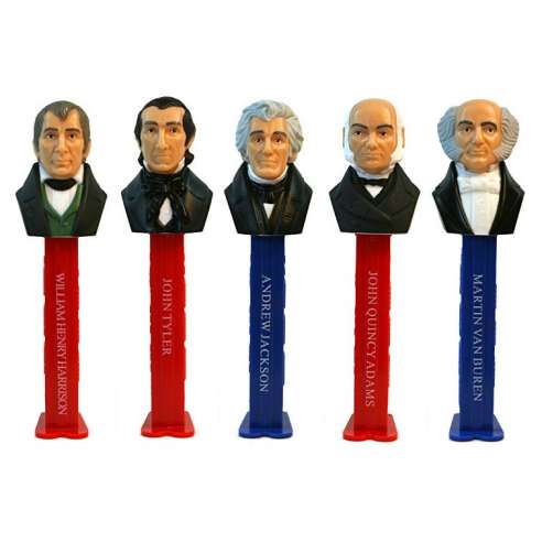 Dispensador Caramelos Pez Set Presidentes V-2