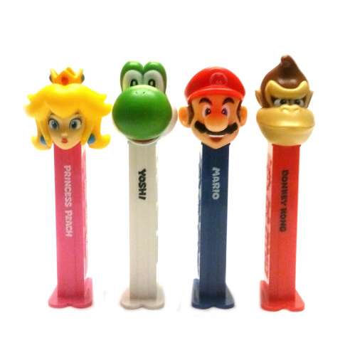 Mario Bros Print Set Dispensador Caramelos PEZ