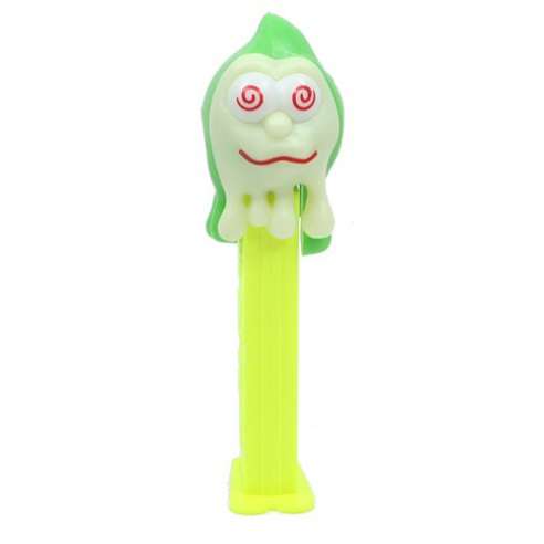 Dispensador caramelos Pez Halloween Fantasma Slimy Sid GITD