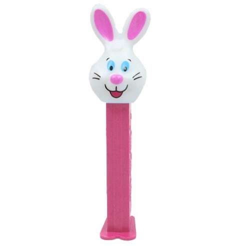 Conejo Pascua Blanco  Dos Bigotes Dispensador Caramelos Pez