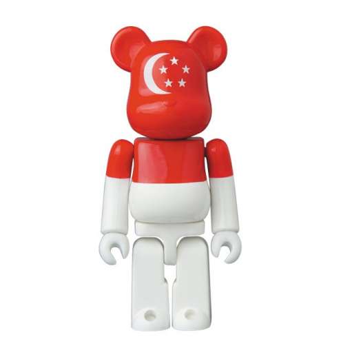 Bearbrick 100% Flag Singapur Series 32