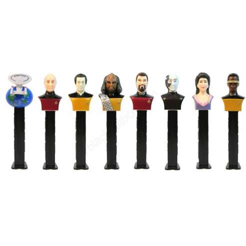 Dispensador Caramelos Pez Set Wallmart Star Trek Next Generation